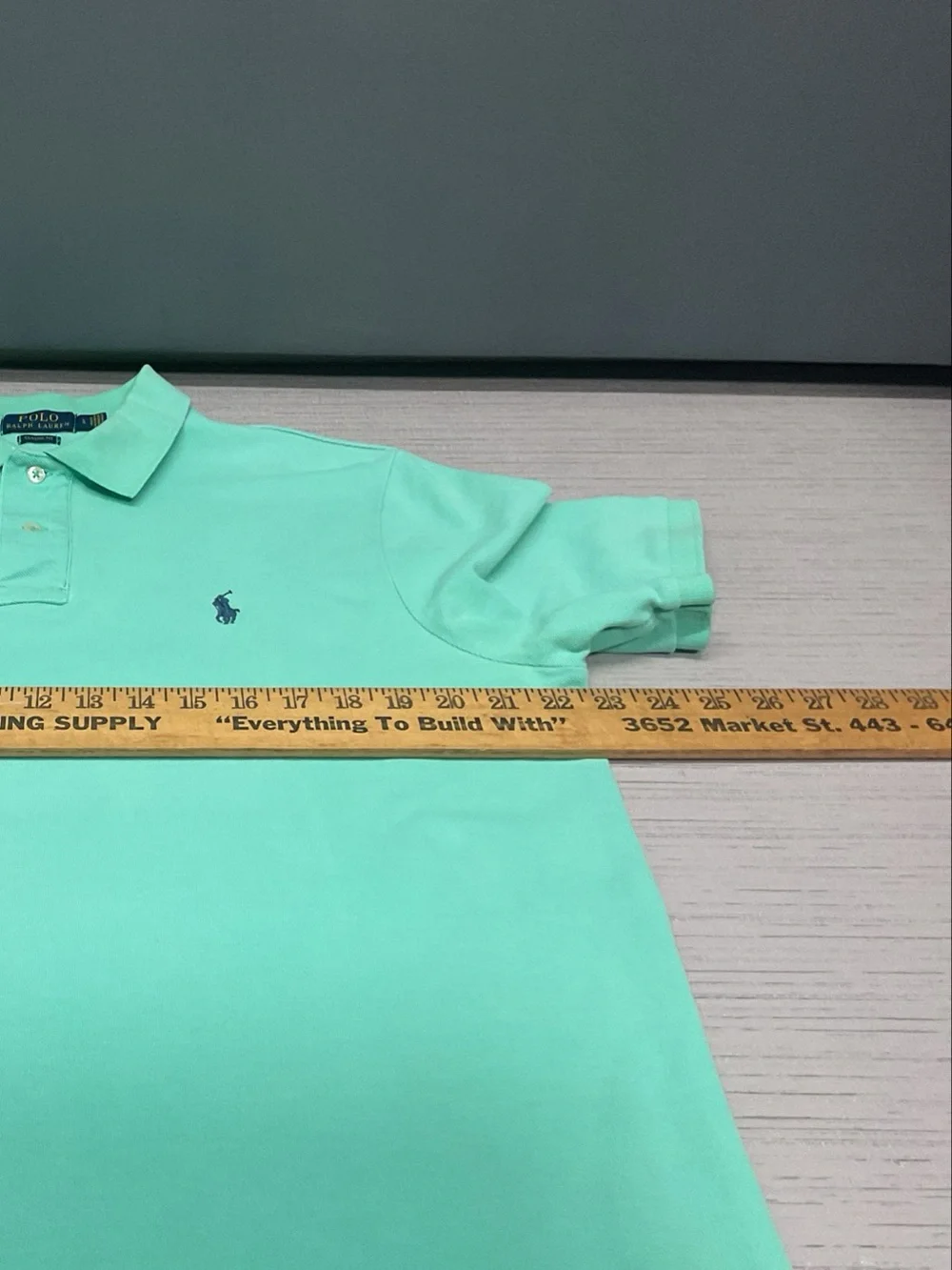 Polo Ralph Lauren Classic Fit Men’s Mint Green Polo Shirt with Navy Pony